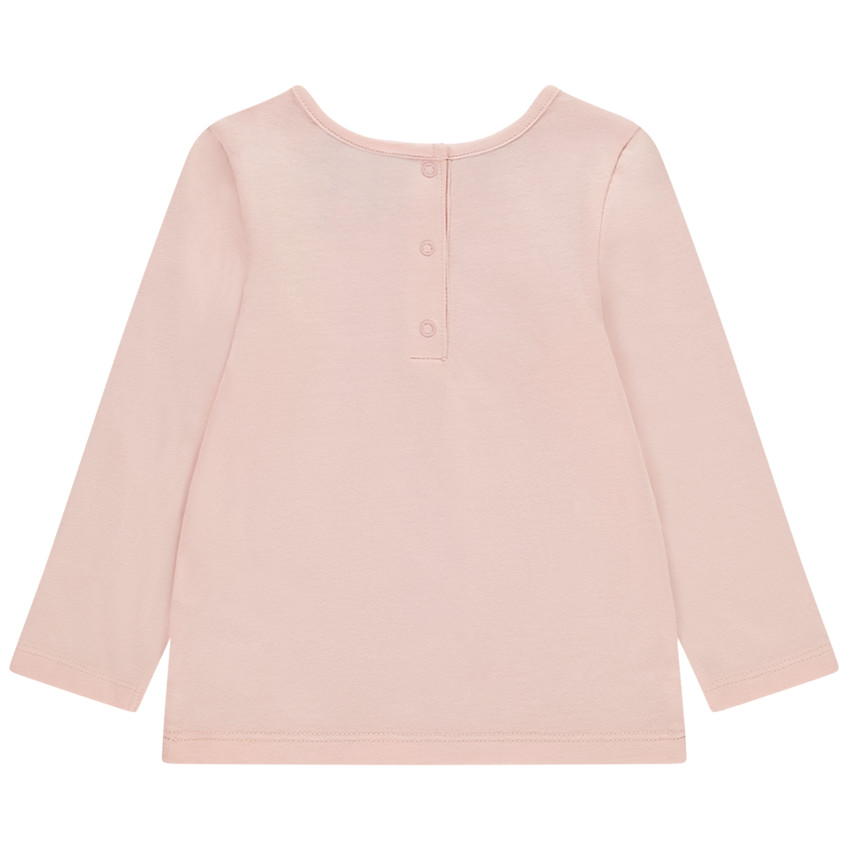 T-shirt μακρυμάνικο με φαντεζί σχέδιο και γκλίτερ για μωρό κορίτσι 