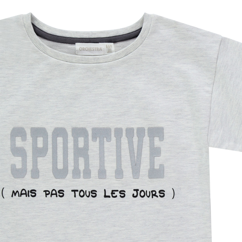 Jogging δίχρωμο με μήνυμα για κορίτσι  Additional Jogging δίχρωμο με μήνυμα για κορίτσι