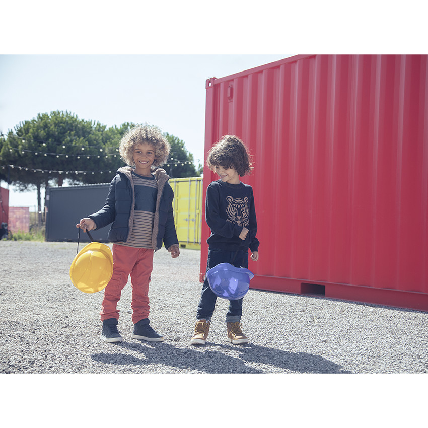 Μπουφάν réversible με κουκούλα για αγόρι 