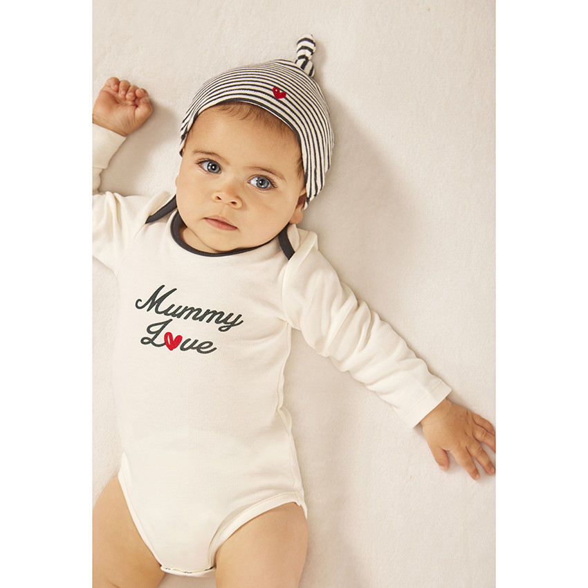 Σετ 3 τεμαχίων print dad & mummy love για bebe 