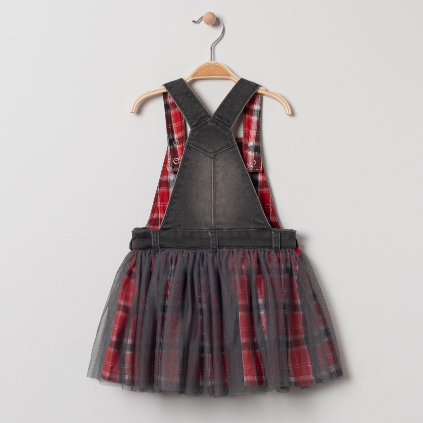 Robe salopette en jean et tulle broderie Minnie Disney  Additional Robe salopette en jean et tulle broderie Minnie Disney