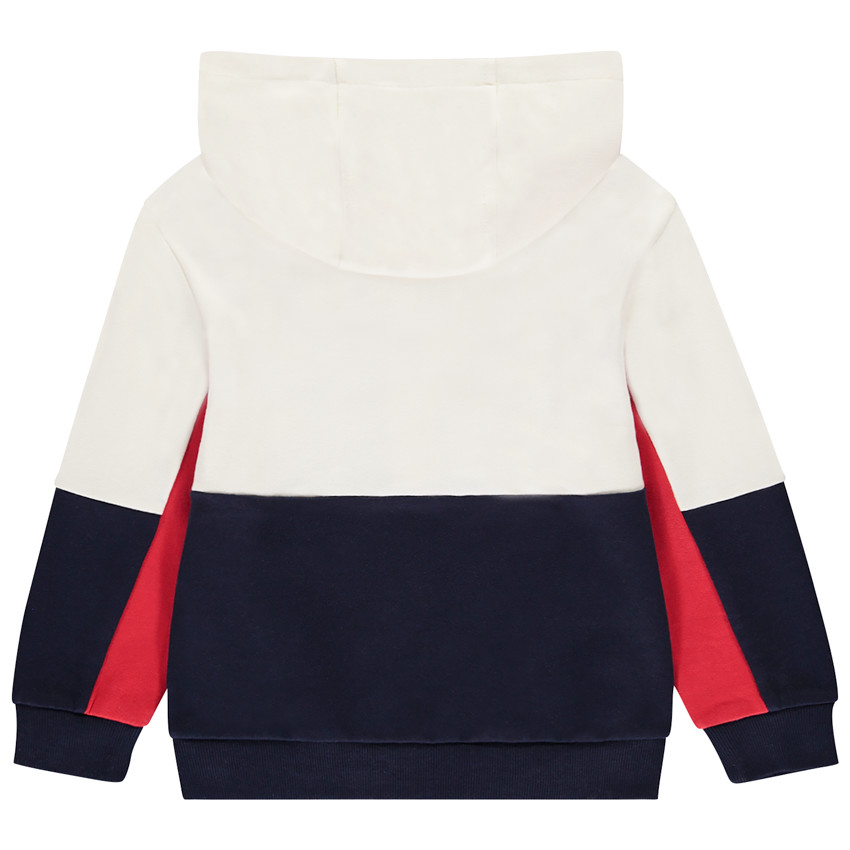 Ζακέτα από φούτερ με εφέ color block για αγόρι 