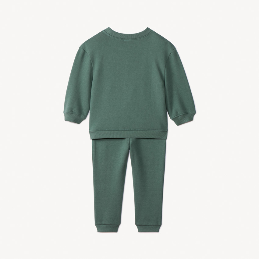 Ensemble sweat + jogging avec ours puff print pour bébé garçon 