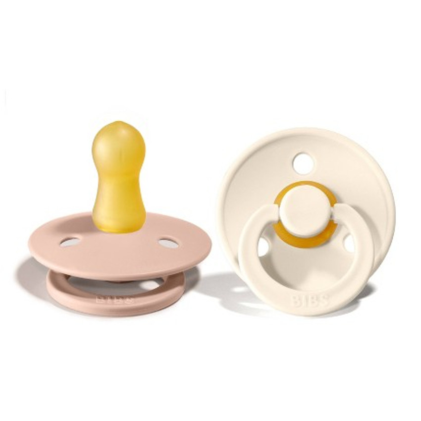 Bibs Πιπιλες Colour Round -2 Pack-Ivory/Blush No1 