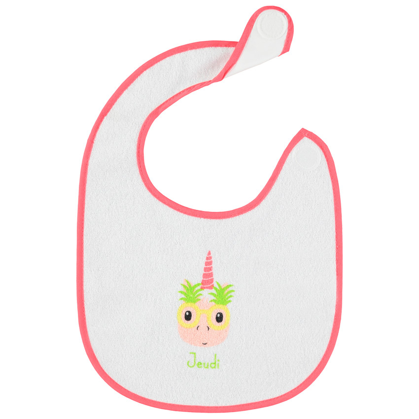 Σετ από 7 σαλιάρες από σφουγγάρι με σχέδιο μονόκερου 