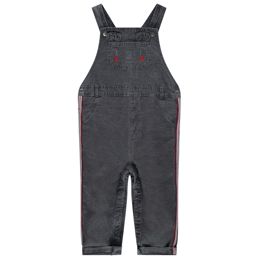 Μακρύ σαλόπ με πλεκτό σχέδιο και επένδυση με μοτίβο κοάλα 