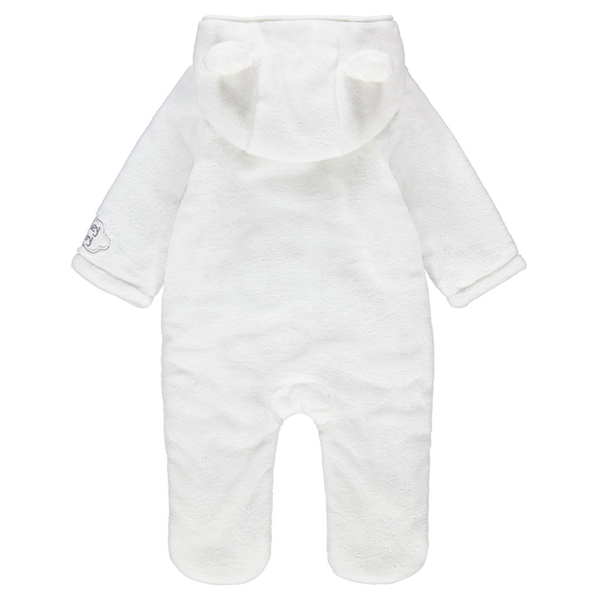 Ολόσωμο μπουφάν από sherpa με φερμουάρ και σήμα ©Smiley 