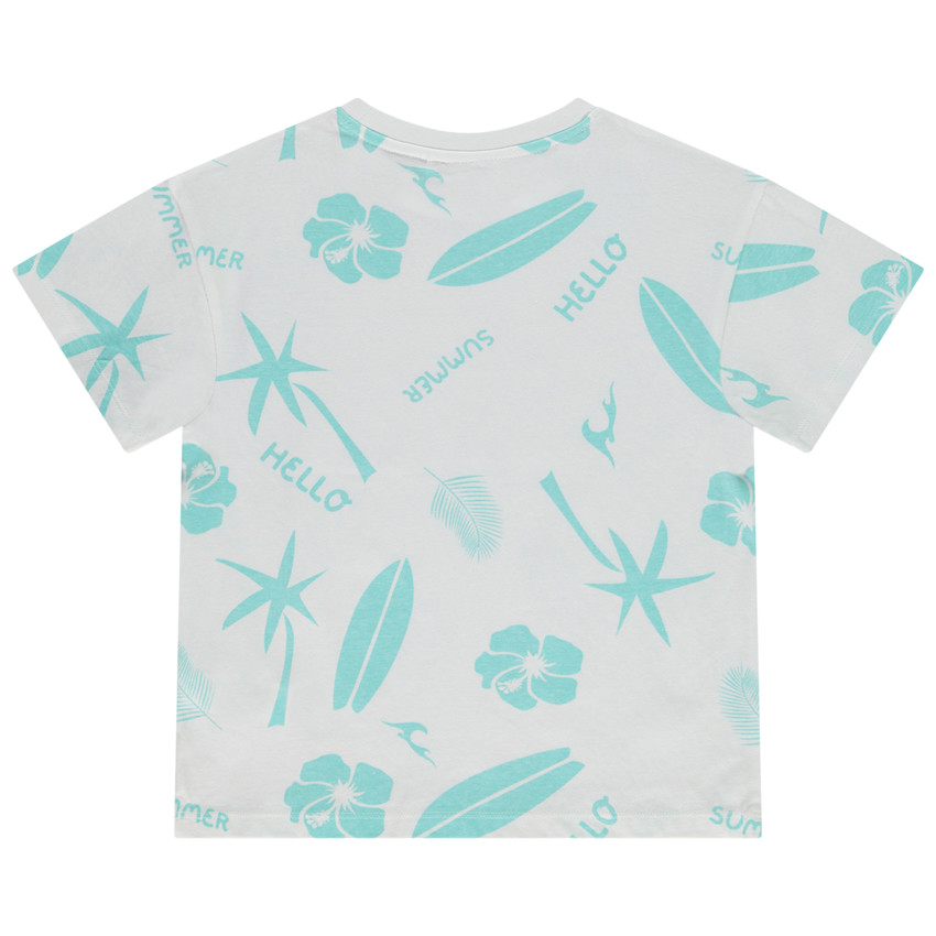 Κοντομάνικο μπλουζάκι με σχέδιο παραλία για αγόρι 