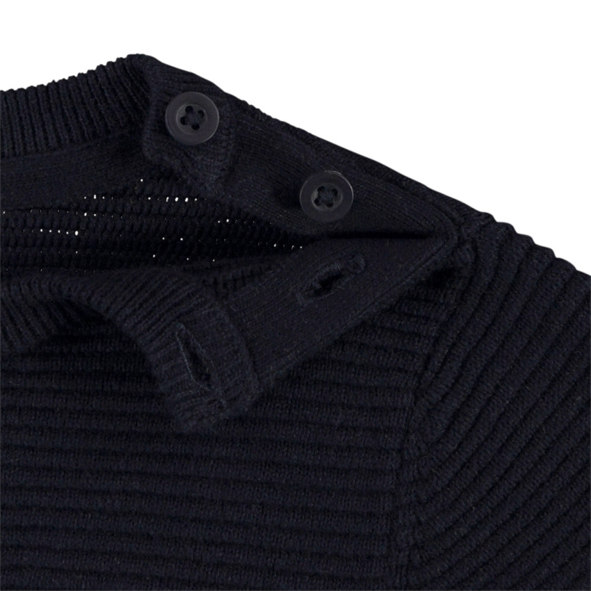 Πλεκτό πουλόβερ με φαντεζί ρίγες για μωρό αγόρι 