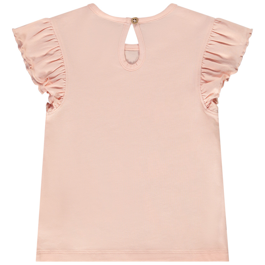 Τι-σάρτ κοντομάνικο με βολάν Tic & Tac Disney για μωρό κορίτσι 