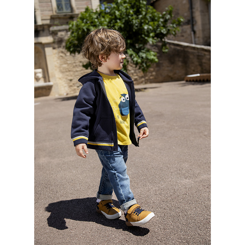 Jean denim effet used με τσέπη σχέδιο για bebe αγόρι 