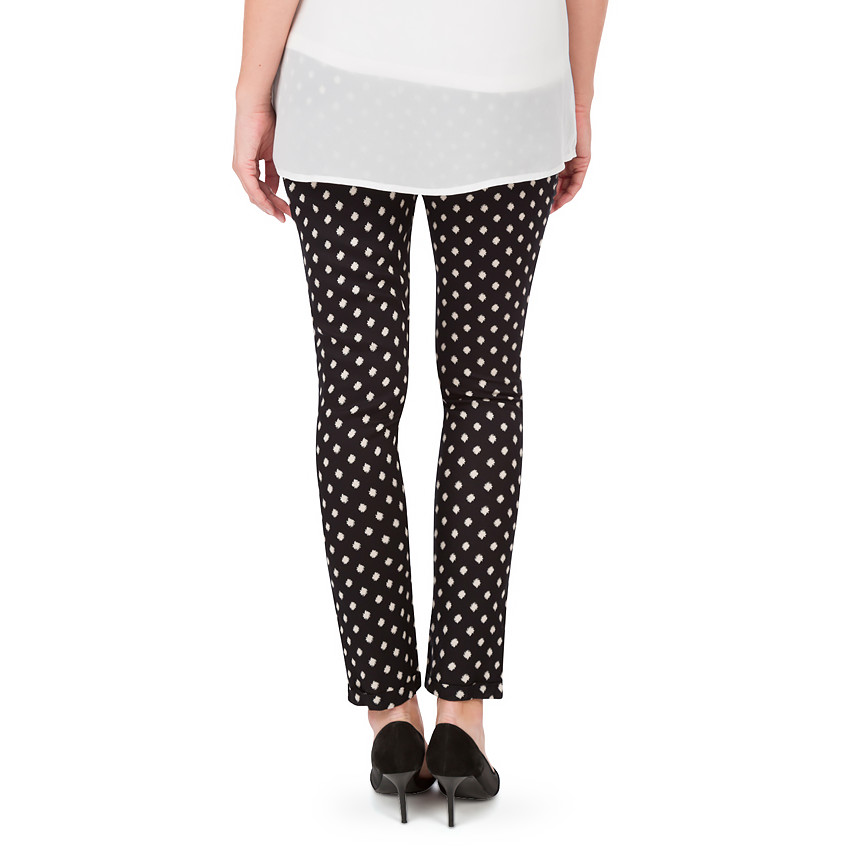 Άνετο παντελόνι εγκυμοσύνης πουά 