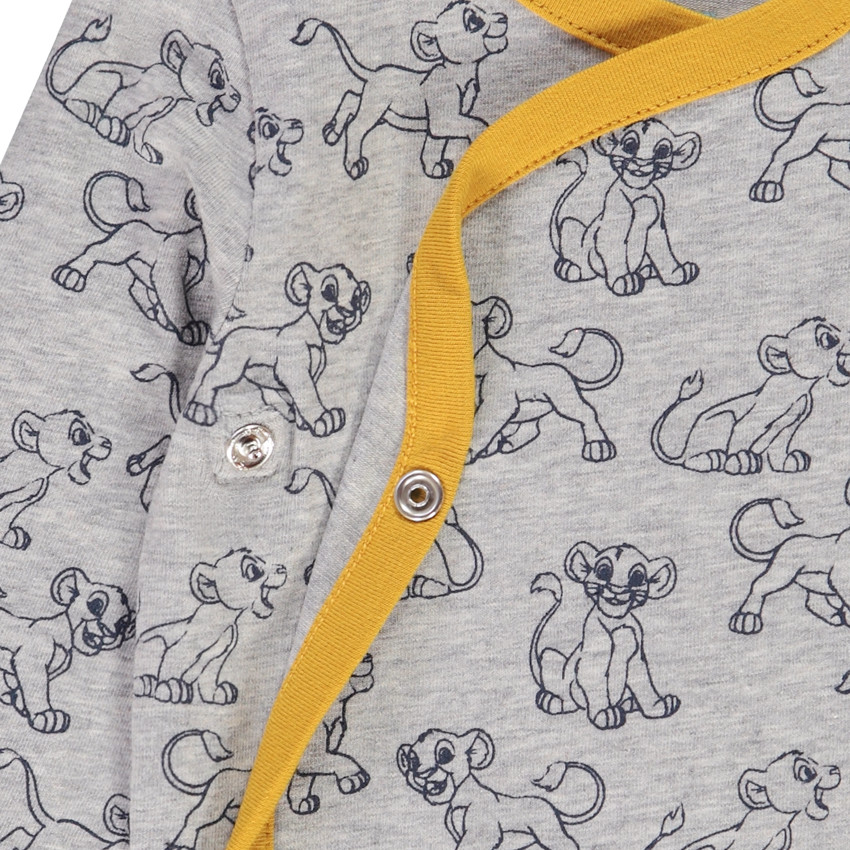 Σετ από 3 bodies Ο Βασιλιάς των Λιονταριών Disney για bebe αγόρι με διαφορετικά ανοίγματα ανάλογα με την ηλικία 