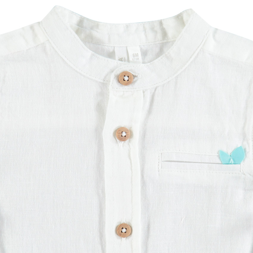 Σύνολο με κοντή σαλοπέτα και πουκάμισο 