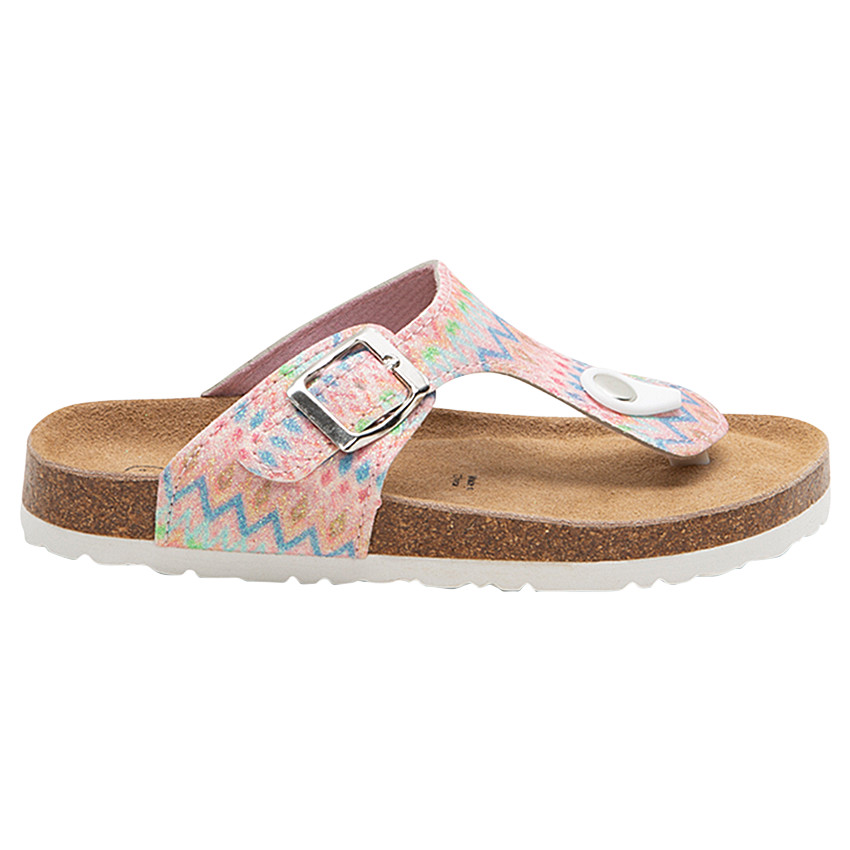 Πέδιλα με γεωμετρικά μοτίβα και σόλα από φελλό 