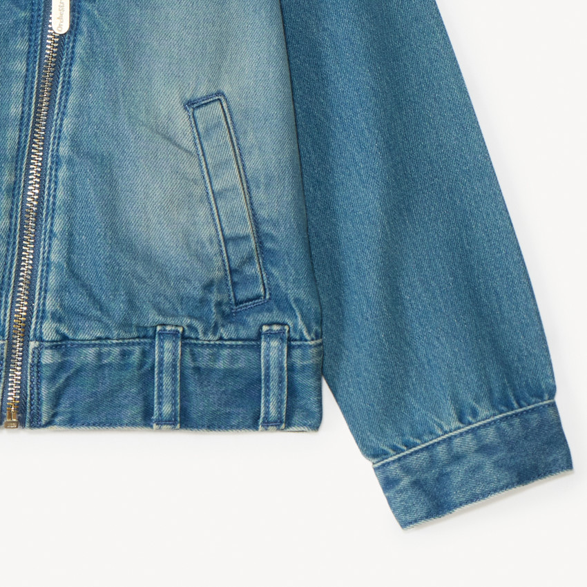 Μπλε τζιν μπουφάν για κορίτσι 