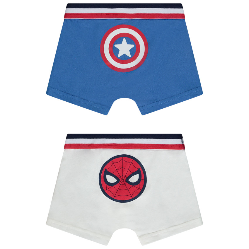 Σετ 2 μποξεράκια σε jersey prints Marvel για αγόρι 