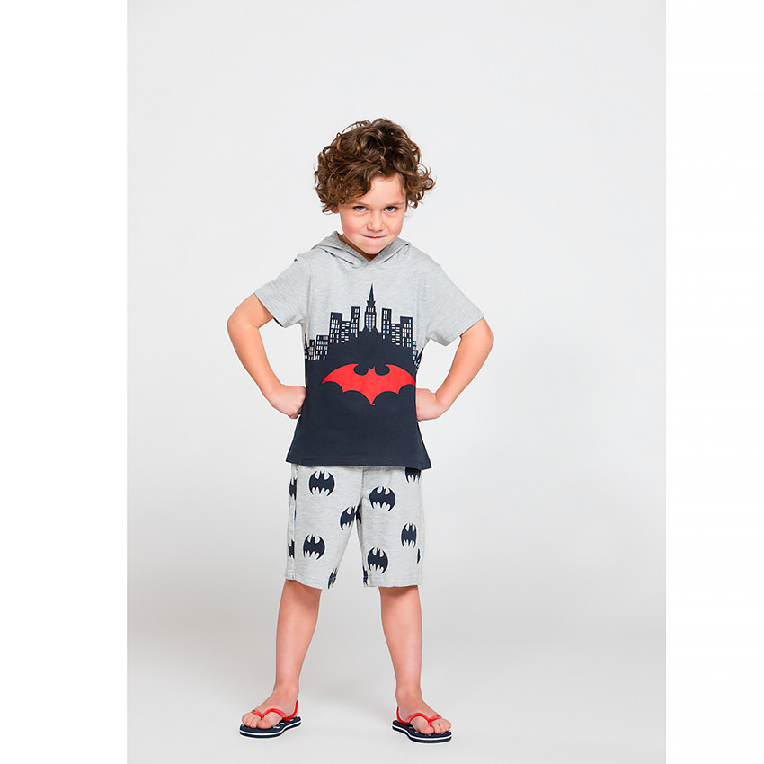 Ensemble de plage avec capuche ludique Batman pour garçon 