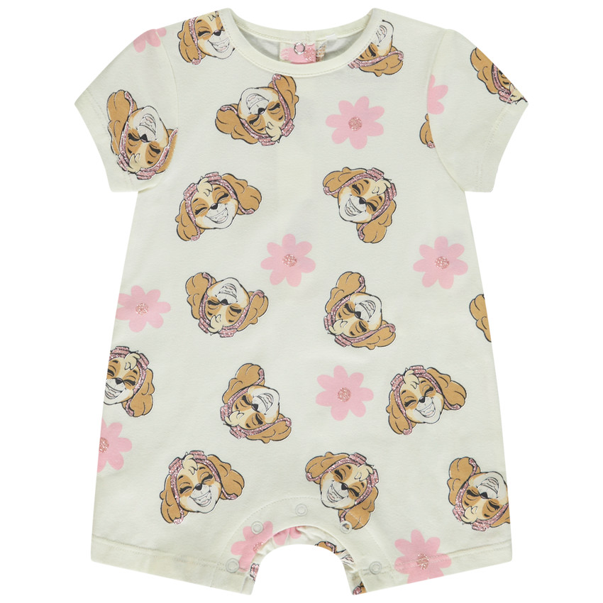 Κοντή ολόσωμη φόρμα με κοντά μανίκια και print Skye Πατ Πατού για bebe κορίτσι  Additional Κοντή ολόσωμη φόρμα με κοντά μανίκια και print Skye Πατ Πατού για bebe κορίτσι