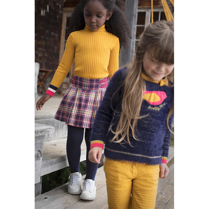 Πουλόβερ με λαιμό ζιβάγκο και ριγωτή πλέξη λάστιχο  