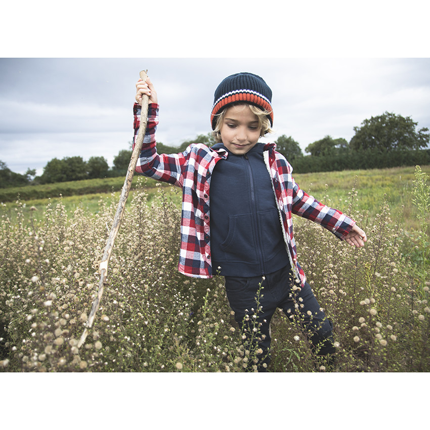 Σετ Σκούφος και  snood με επένδυση sherpa για αγόρι 