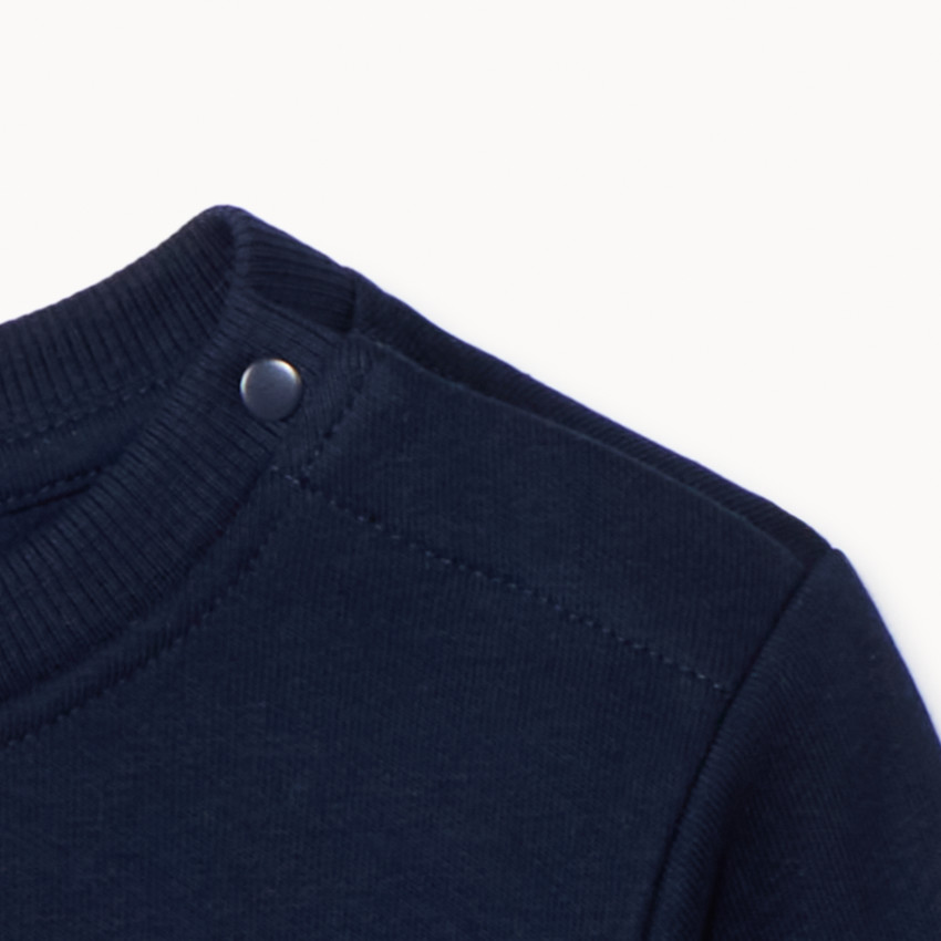 Φούτερ molleton με ανάγλυφο σχέδιο για bebe αγόρι 