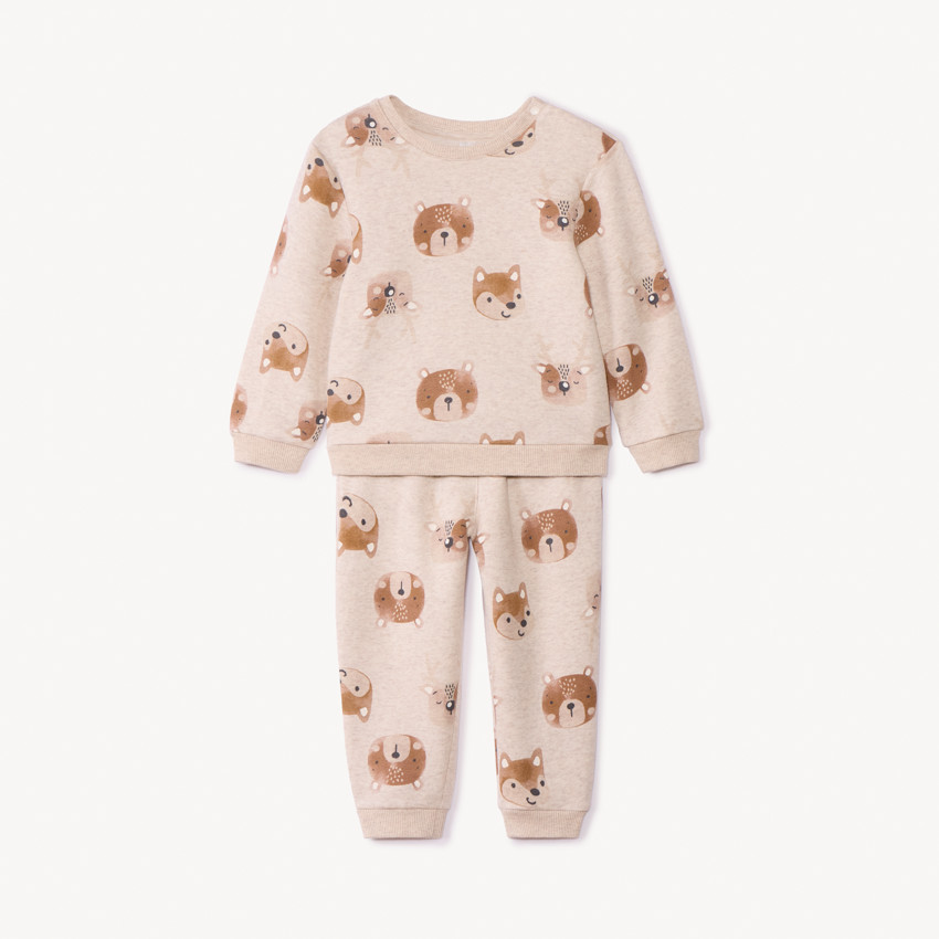 Σετ φούτερ και παντελόνι φόρμας με σχέδιο αρκουδάκι για bebe αγόρι 
