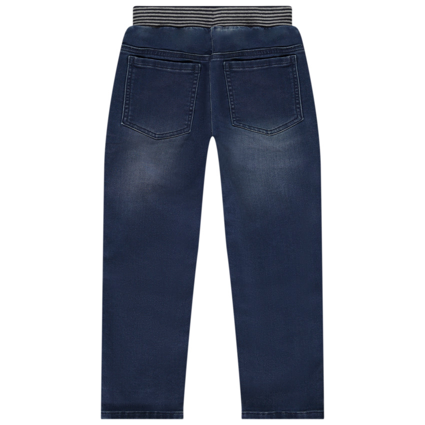 Τζιν ίσιο με ελαστική μέση για αγόρι 