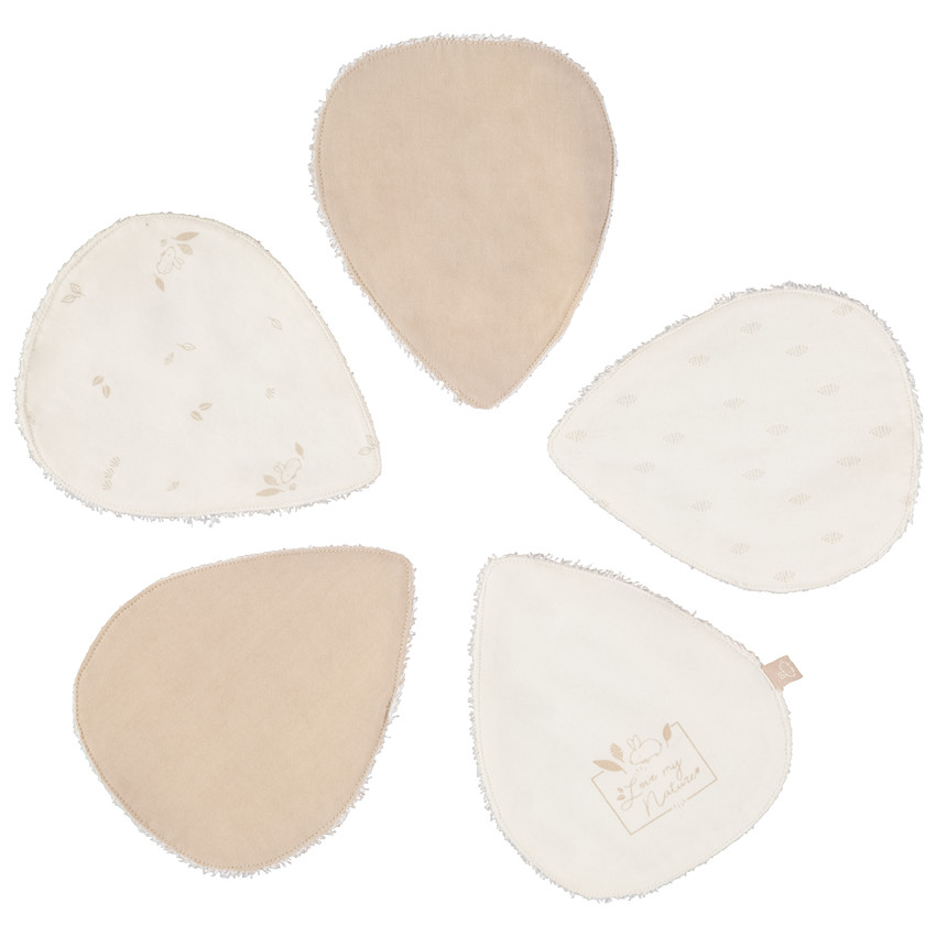 "Σετ από 5 πλενόμενες μωρουδιακές μαντηλάκια πολλαπλών χρήσεων" 