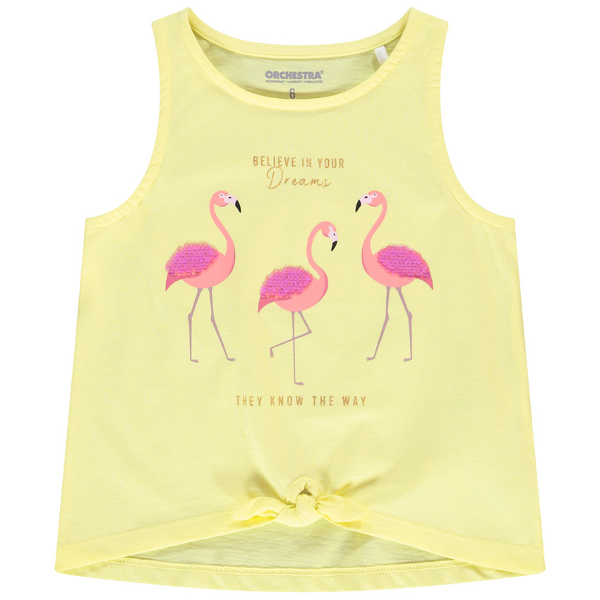 Débardeur fantaisie en jersey print à sequins pour fille  Additional Débardeur fantaisie en jersey print à sequins pour fille