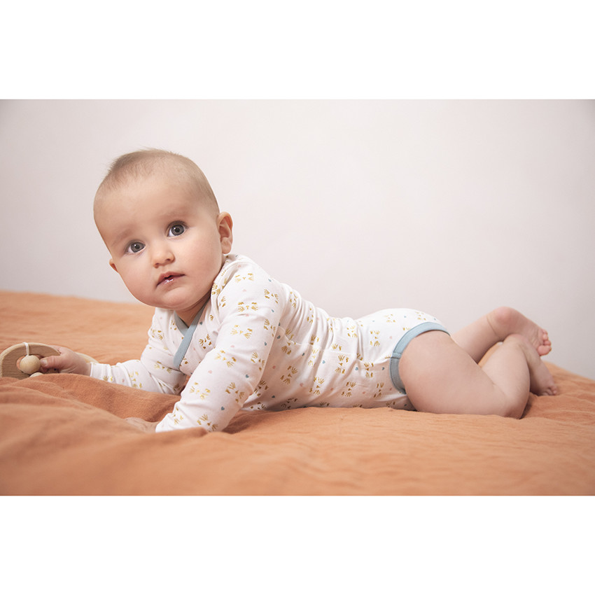 Lot de 7 bodies manches longues pour bébé fille 