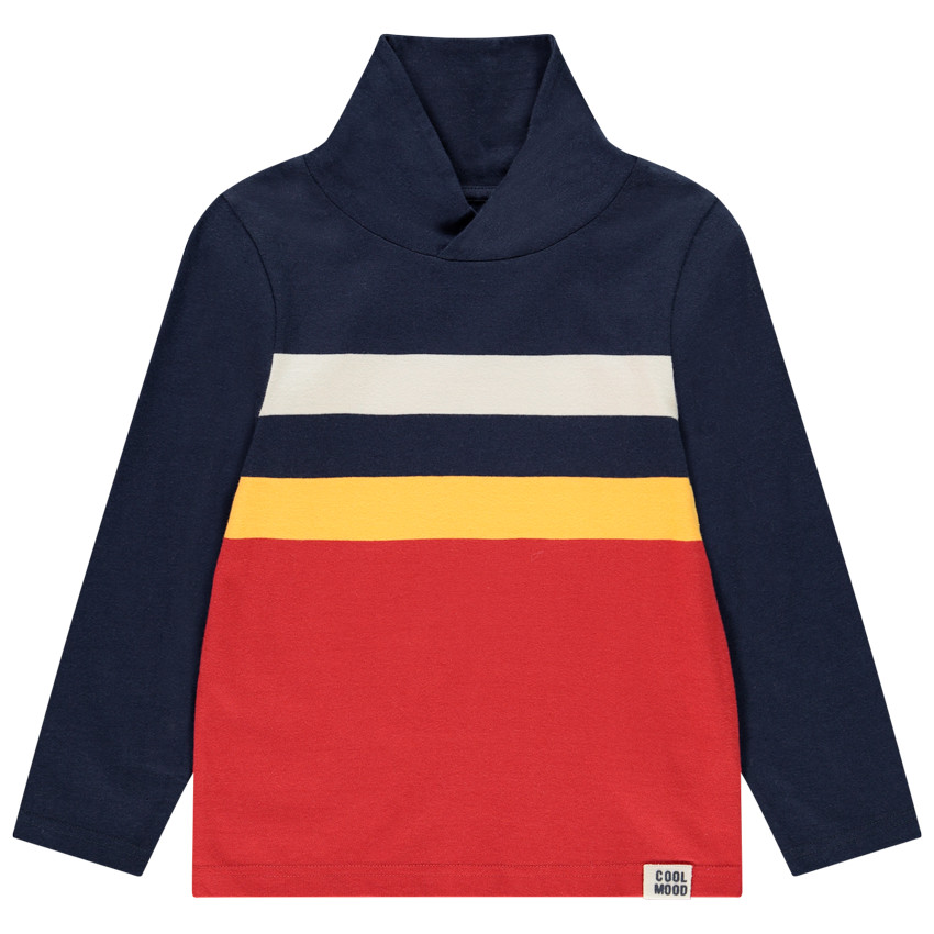 T-shirt μακρυμάνικο με Ρίγες διαφορετικού χρώματος για αγόρι  Additional T-shirt μακρυμάνικο με Ρίγες διαφορετικού χρώματος για αγόρι