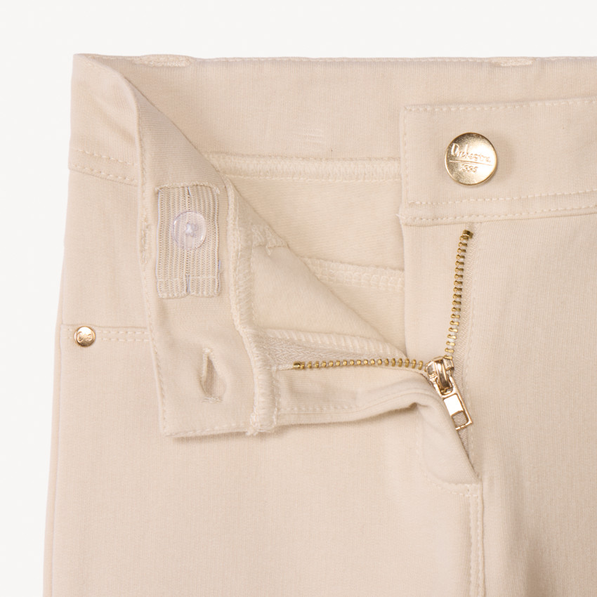 Παντελόνι skinny από molleton για κορίτσι 