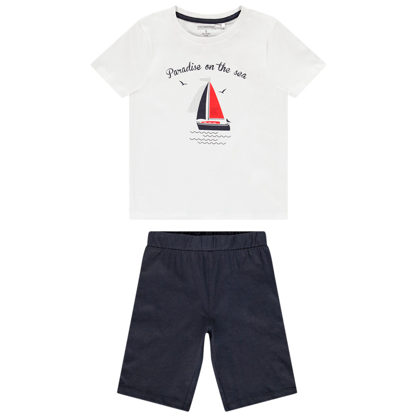 Pyjama t-shirt + short pour garçon 