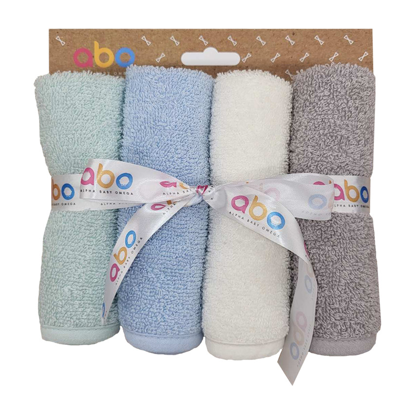 Σετ Λαβετες Μεντα Μπλε Γκρι Λευκο 20*40 