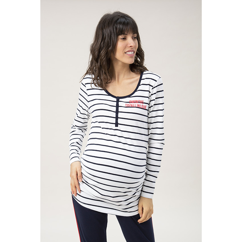 Μακρυμάνικη μπλούζα εγκυμοσύνης για το σπίτι  Additional Μακρυμάνικη μπλούζα εγκυμοσύνης για το σπίτι