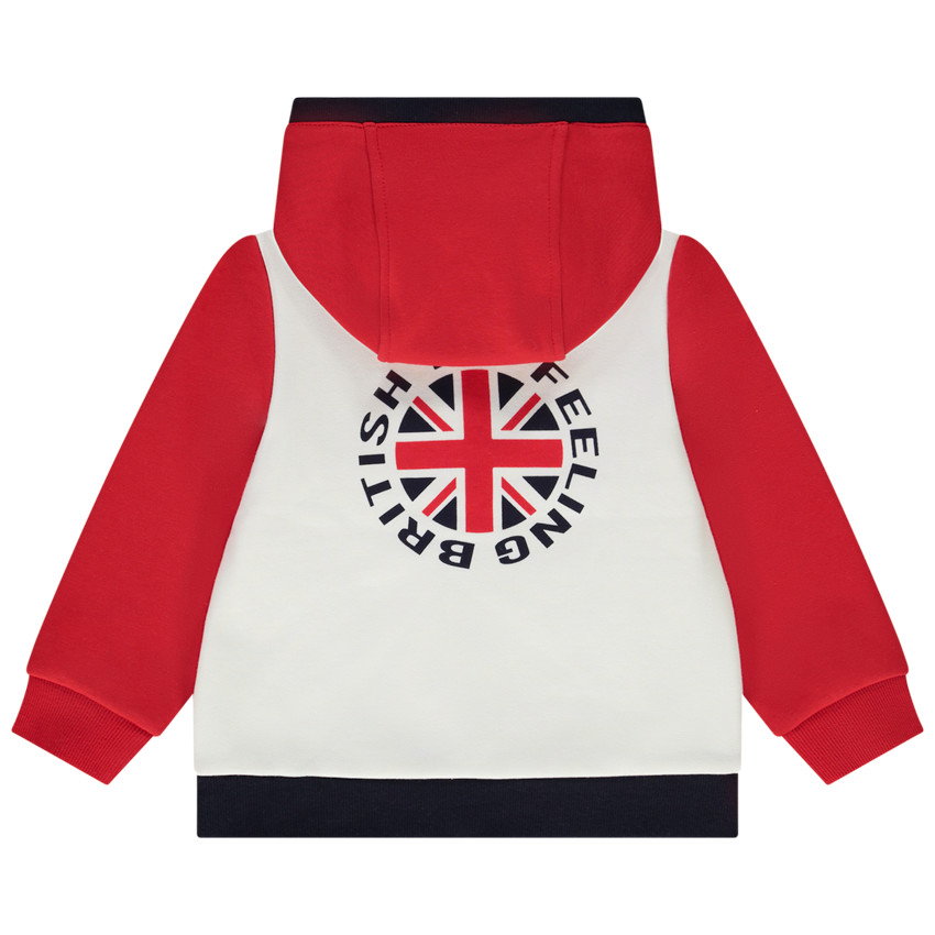 Ζακέτα με κουκούλα από molleton για μωρό αγόρι 