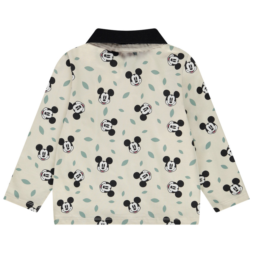 Πόλο μακρυμάνικο με print Mickey Disney για bebe αγόρι 