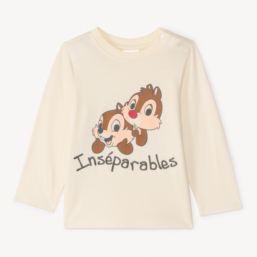 T-shirt à manches longues oversize Tic et Tac Disney pour bébé garçon 