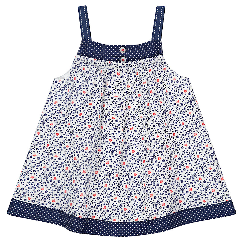 Τουνίκ με τιράντες με φλοράλ μοτίβο σε όλη την επιφάνεια 