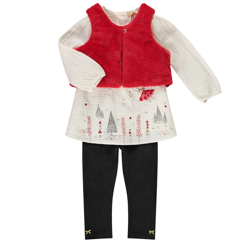 Σετ 3 τεμαχίων print φαντεζί για bebe κορίτσι 