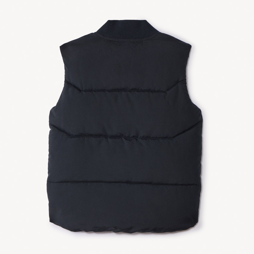 Doudoune sans manches unie matelassée pour garçon 