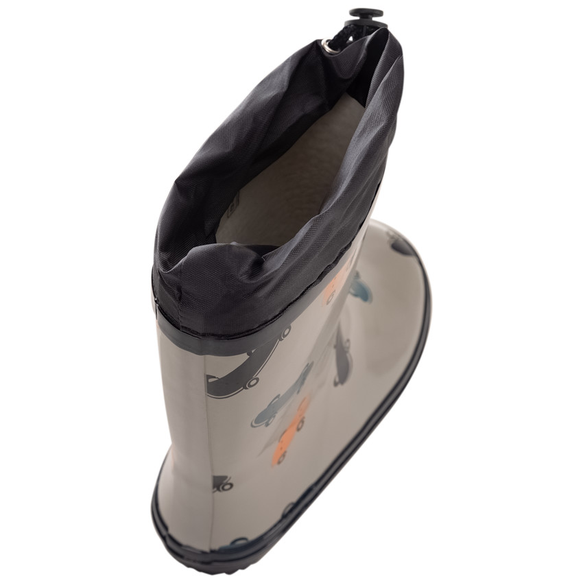 Μποτάκια βροχής με αδιάβροχο κολάρο και σχέδιο skate για μωρό αγόρι 