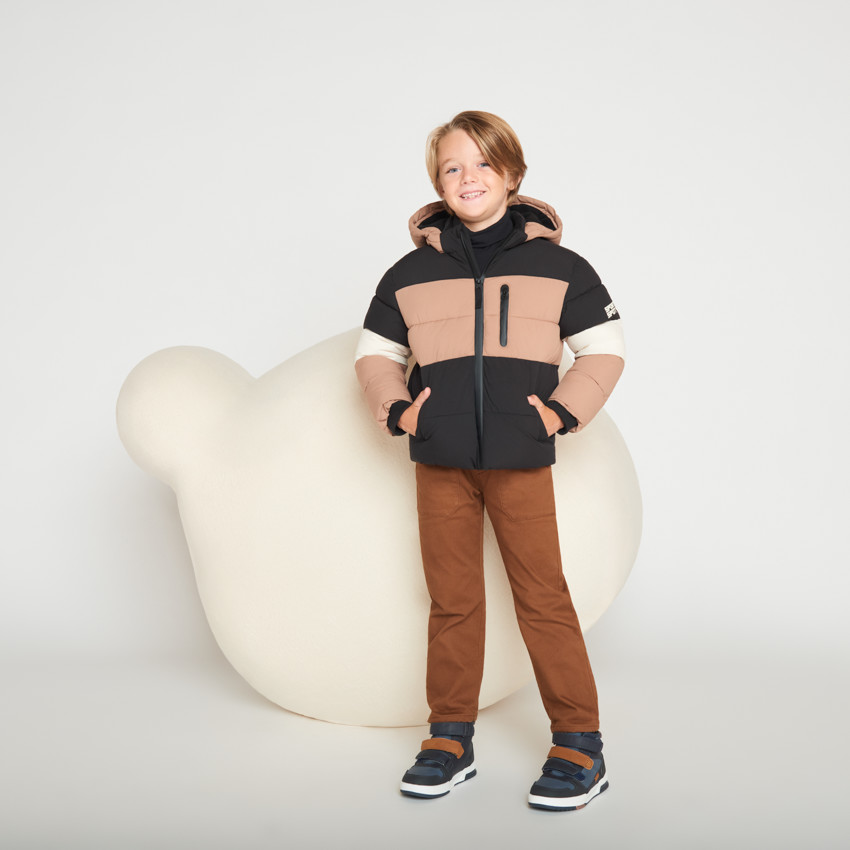 Doudoune matelassée effet color block pour garçon 