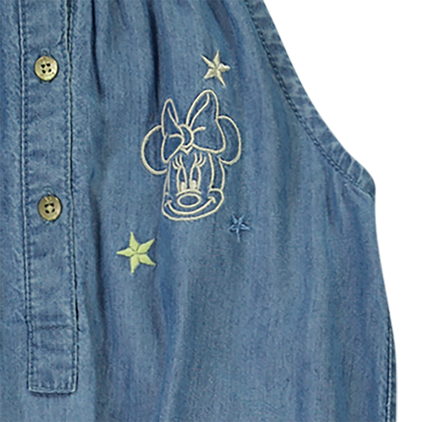 Combishort en coton avec broderie Minnie Disney  Additional Combishort en coton avec broderie Minnie Disney