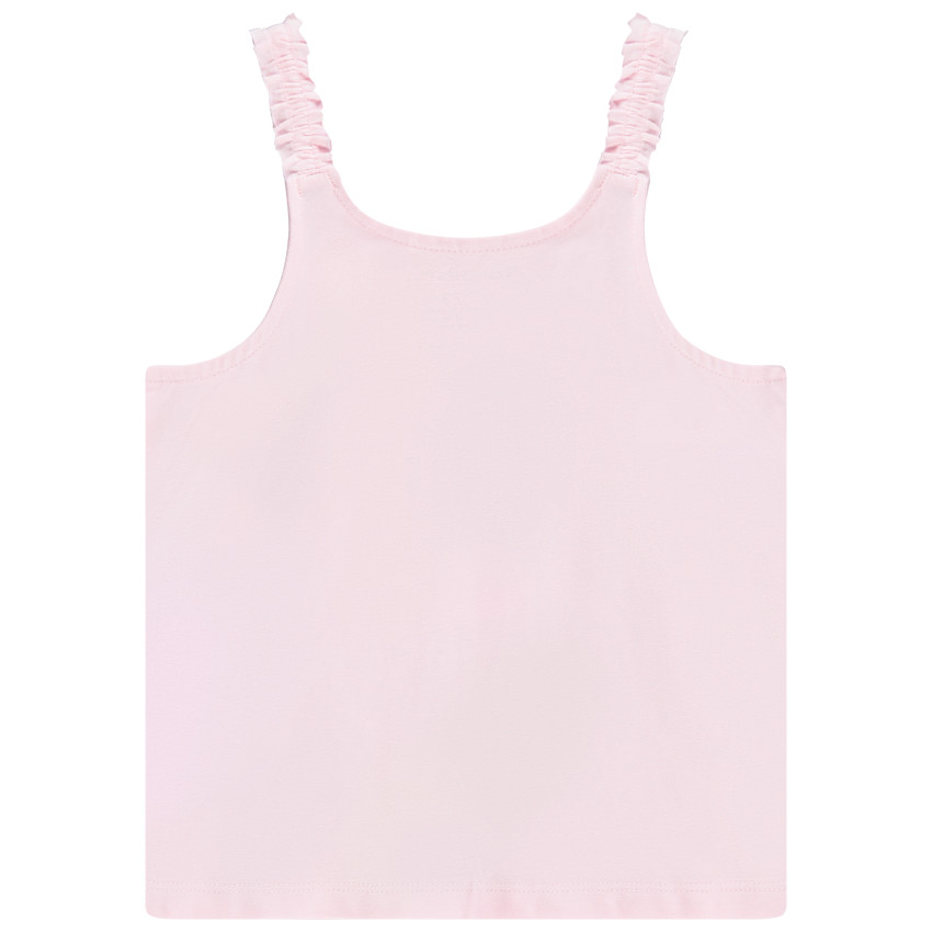 Αμάνικο μπλουζάκι από jersey με σχέδιο αχλάδι για bebe κορίτσι 