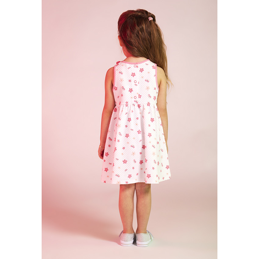 Αμάνικο φόρεμα με floral σχέδιο για bebe κορίτσι 