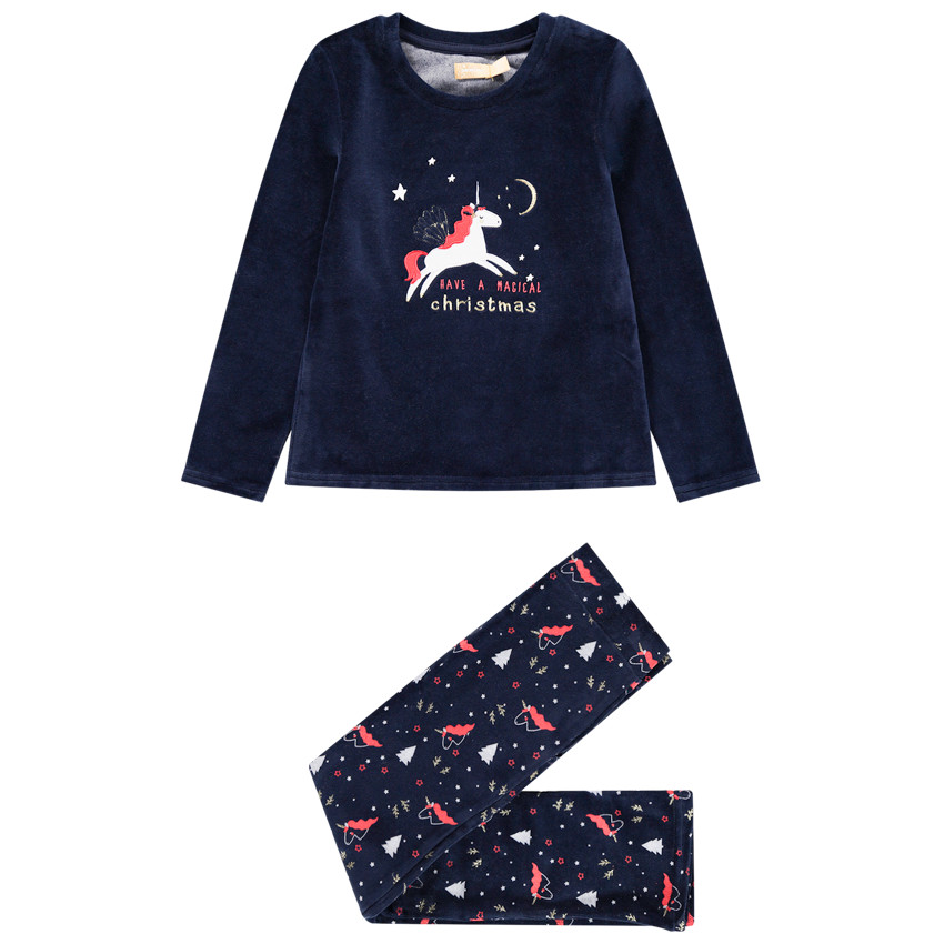 Pyjama de Noël à licornes printées  