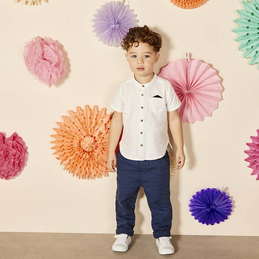 Παντελόνι μονόχρωμο πάνινο για bebe αγόρι  Additional Παντελόνι μονόχρωμο πάνινο για bebe αγόρι