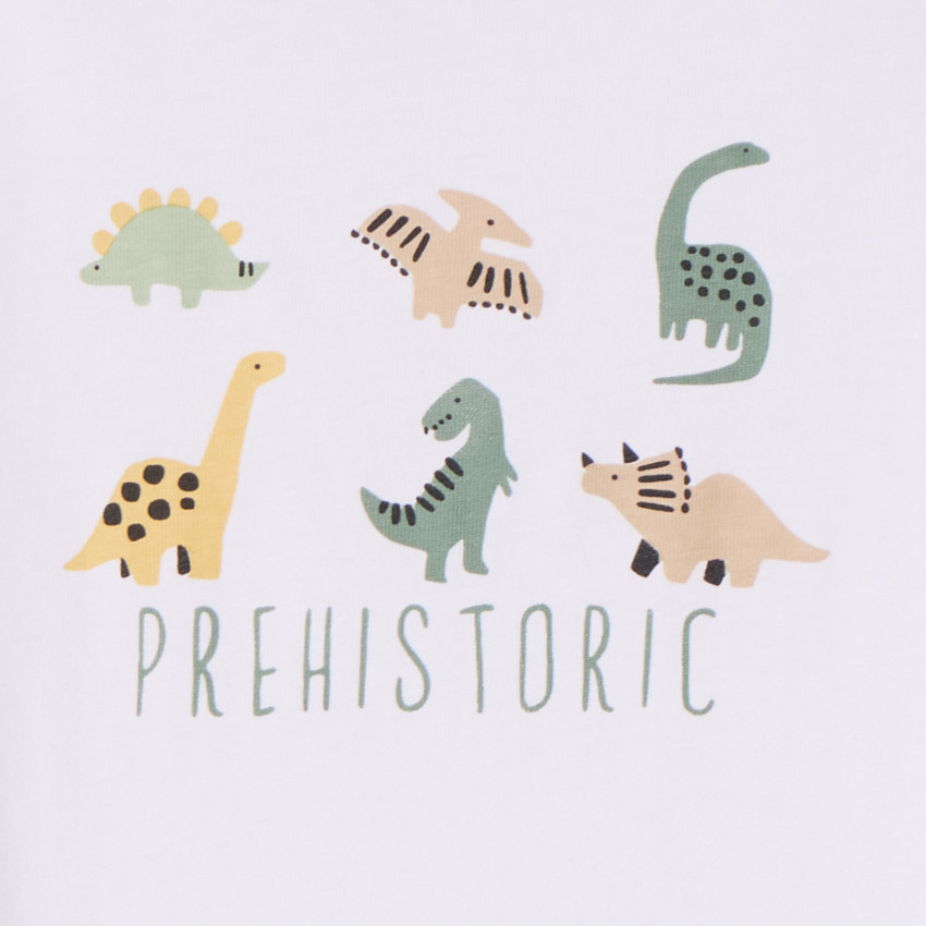 T-shirt με κοντό μανίκι με σχέδιο δεινόσαυρου για μωρό αγόρι 